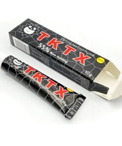 TKTX NOIR 55% pour TATOUAGE | ÉPILATION | PERÇAGE | LE MICROBLADING | ANESTHÉSIE