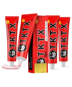 PACK 5 - TKTX RED 75% - Otre Crème ANESTHÉSIQUE la plus PUISSANTE