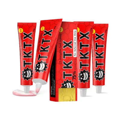 PACK 5 - TKTX RED 75% - Otre Crème ANESTHÉSIQUE la plus PUISSANTE